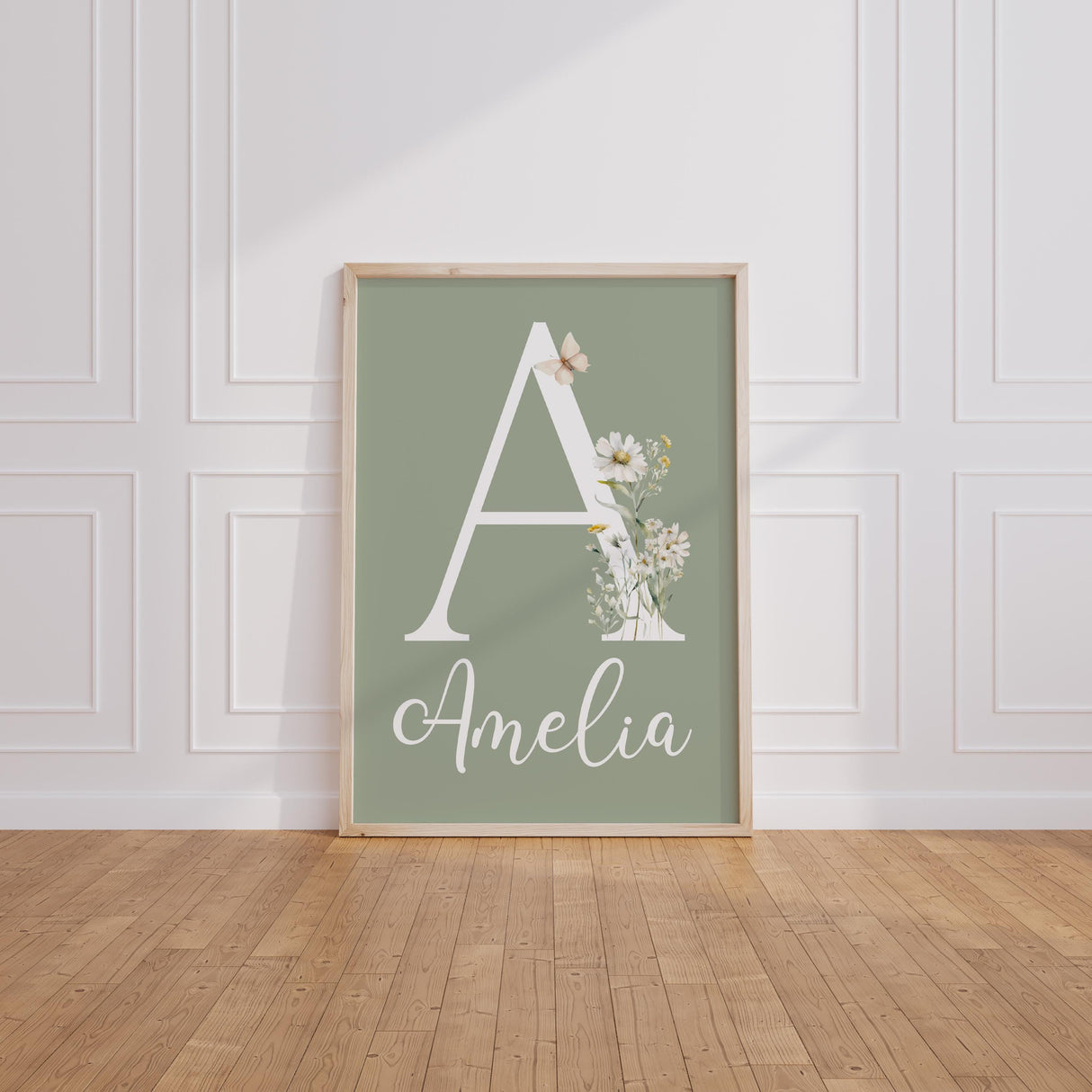 Daisy Floral Nursery Prints – Custom Name, Set of 3 — view 11
