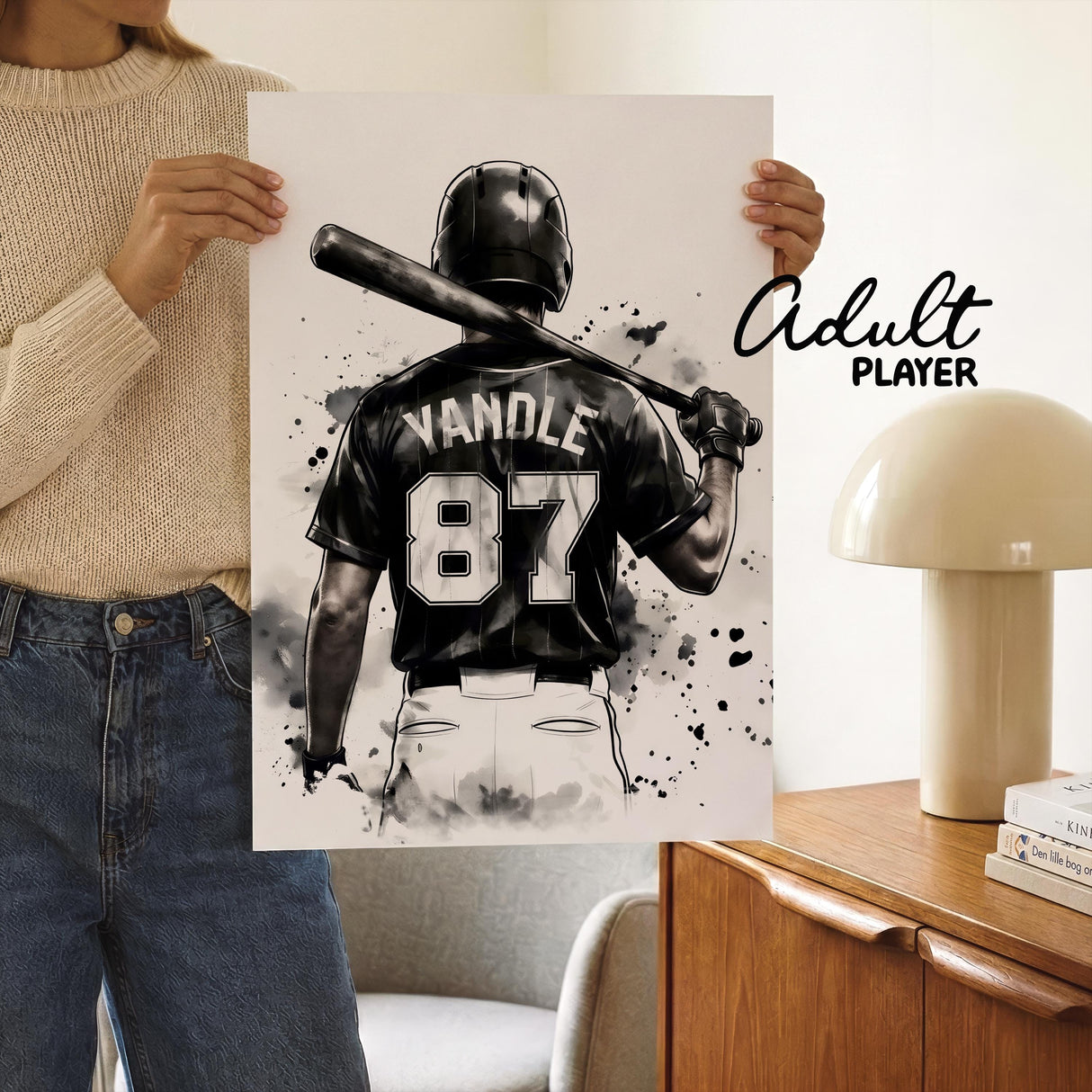 Young teen and adult baseball player style options