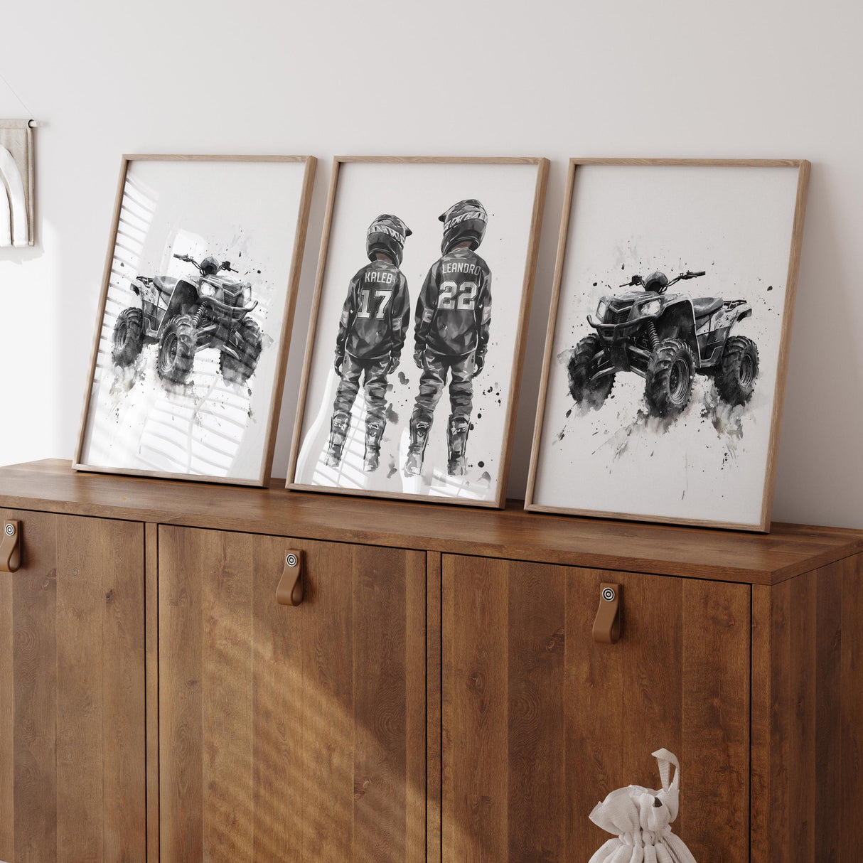 ATV & Dirt Bike Prints – Custom Names & Numbers, Set of 3 — view 9