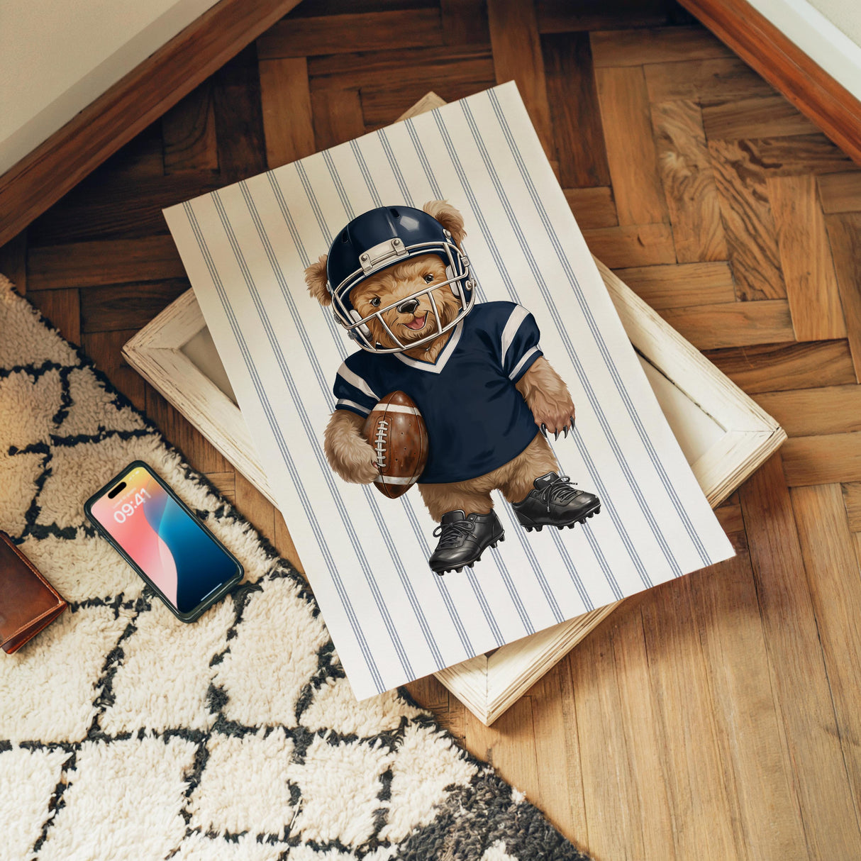 Football Nursery Prints – Custom Name, Set of 3 — view 8