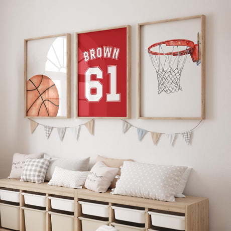 Basketball wall art shipped flat ready to frame