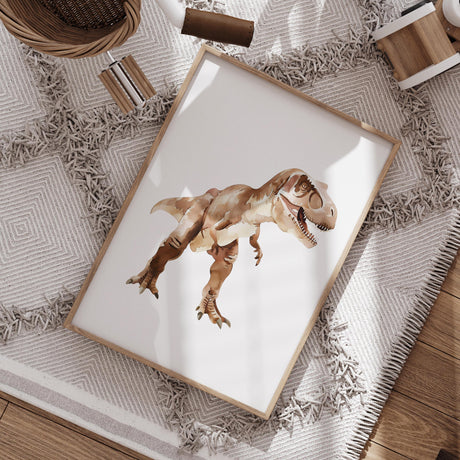 Dinosaur Nursery Prints – Custom Initial & Name, Set of 3 — view 12