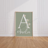 Daisy Floral Nursery Prints – Custom Name, Set of 3 — view 11