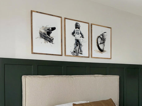 BMX Rider Prints with Custom Name & Number – Set of 3 — view 2