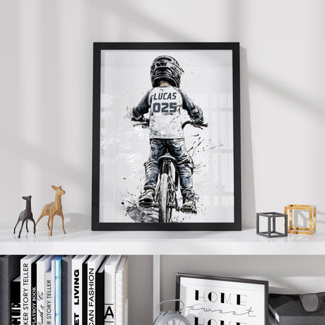 BMX Rider Prints with Custom Name & Number – Set of 3 — view 7