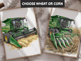 Set of 3 tractor and harvester prints for kids room