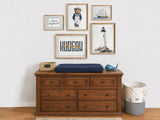 Nautical Nursery Gallery Set – 5 Prints with Custom Name