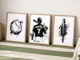 Baseball art set gift for young players