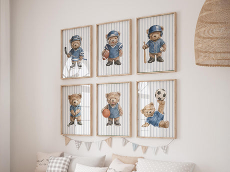 Soccer bear print detail