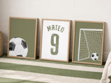 Soccer ball watercolor print