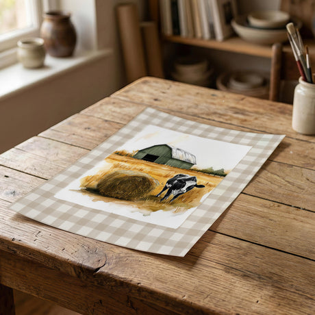 Farm Nursery Prints – Boy, Dog & Tractor, Custom Name Set of 3 — view 7