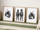 ATV & Dirt Bike Prints – Custom Names & Numbers, Set of 3 — view 3