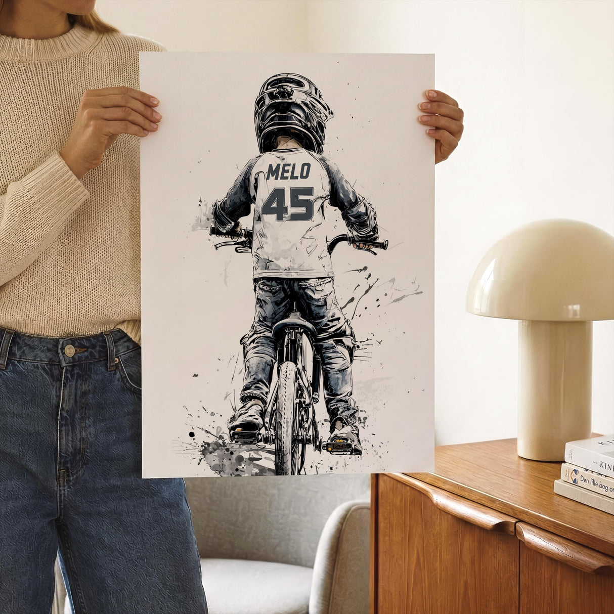 BMX Rider Prints with Custom Name & Number – Set of 3 — view 6