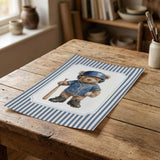 Gallery set layout with five sports bear prints