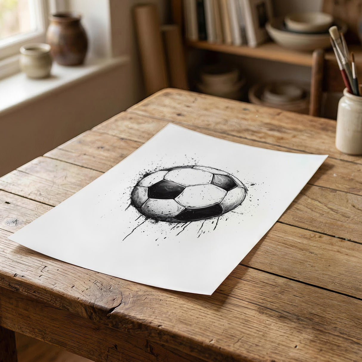 Soccer player print hair color options