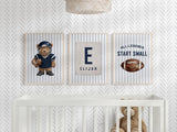 Football Nursery Prints – Custom Name, Set of 3 — view 3