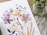Purple Wildflower Nursery Prints – Custom Name, Set of 3 — view 5