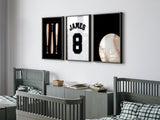 Custom baseball name print color options