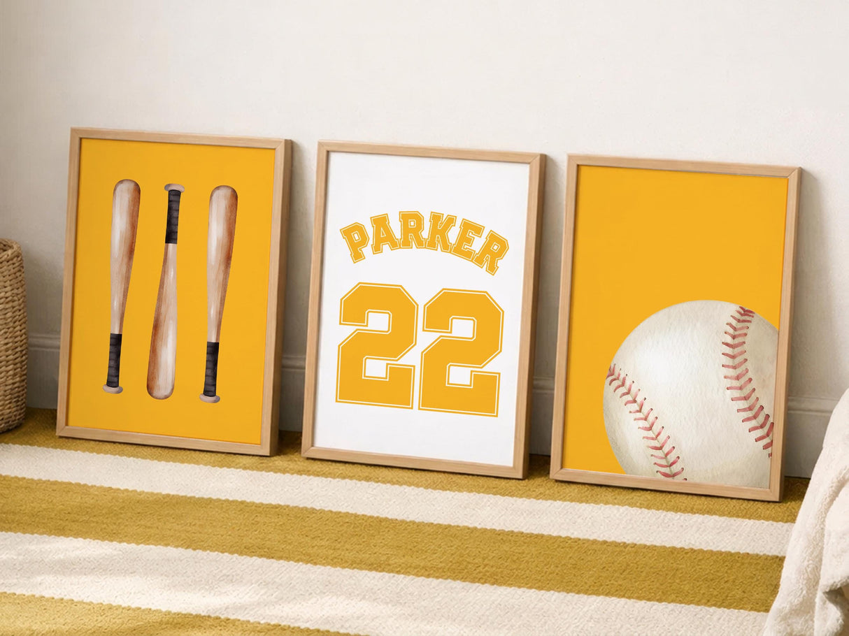 Baseball prints shipped flat ready to frame