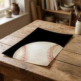 Baseball nursery art with jersey number print
