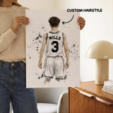 Custom basketball jersey print in six color options