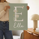 Daisy Floral Nursery Prints – Custom Name, Set of 3 — view 4