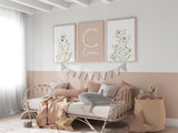 Daisy Floral Nursery Prints – Custom Name, Set of 3 — view 8