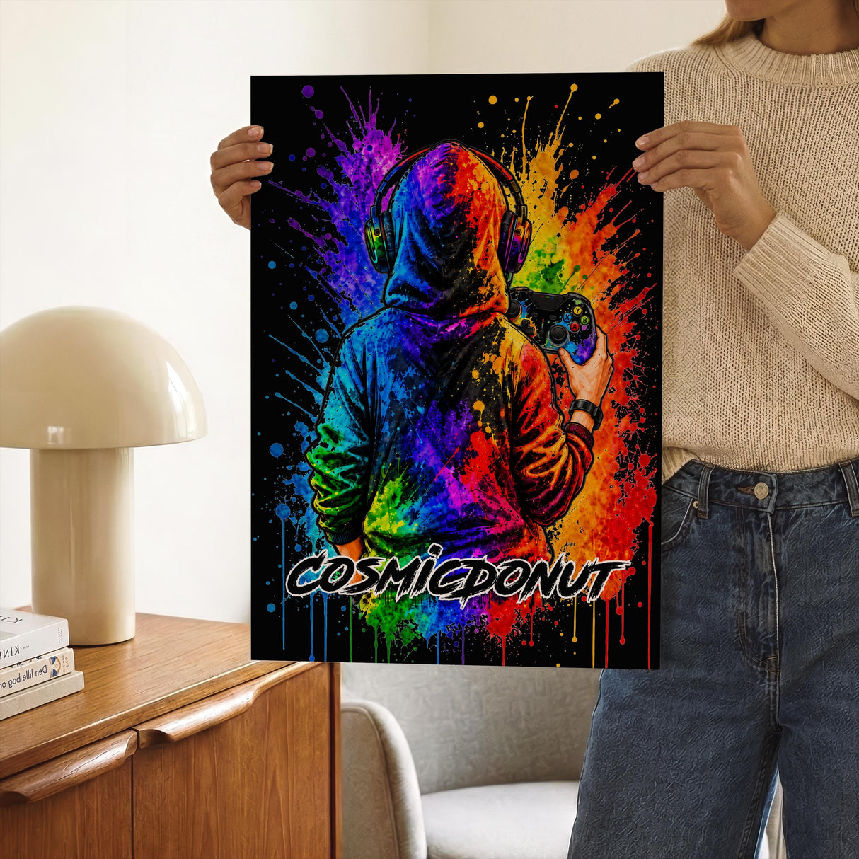 Gaming Wall Art with Custom Gamertag – Set of 3 Posters — view 5