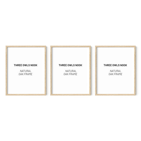 Frame Add-On – Oak (Set of 3)