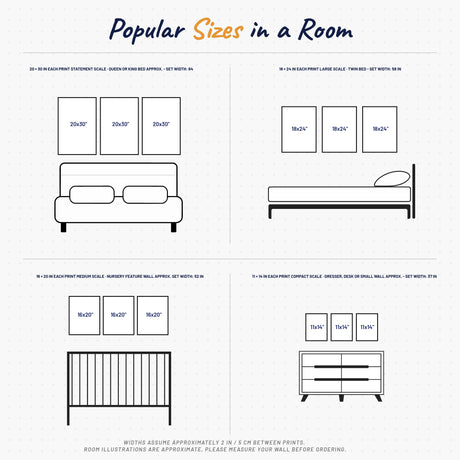 Football Prints for Kids' Rooms – Custom Name & Number, Set of 3