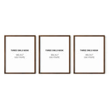 Frame Add-On – Oak (Set of 3)